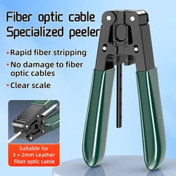 SAIVXIAN Fiber Optic Stripping Tool FTTH Fiber Optic Cable Stripper Striping Optical Pliers Drop Stripper Fiber Cable Stripper