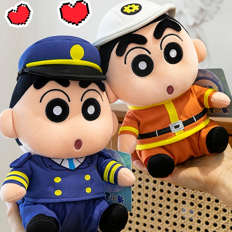 22-40cm Crayon Shin-chan Cosplay Plush Toys Cartoon Cute Plushie Anime Birthday Pillow Doll Stuffed Gift for Childrens Xmas