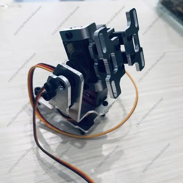 2-DOF Metal Servo Gimbal, Lightweight FPV Head Tracking Camera Bracket for Fixed-wing Model Aircraft