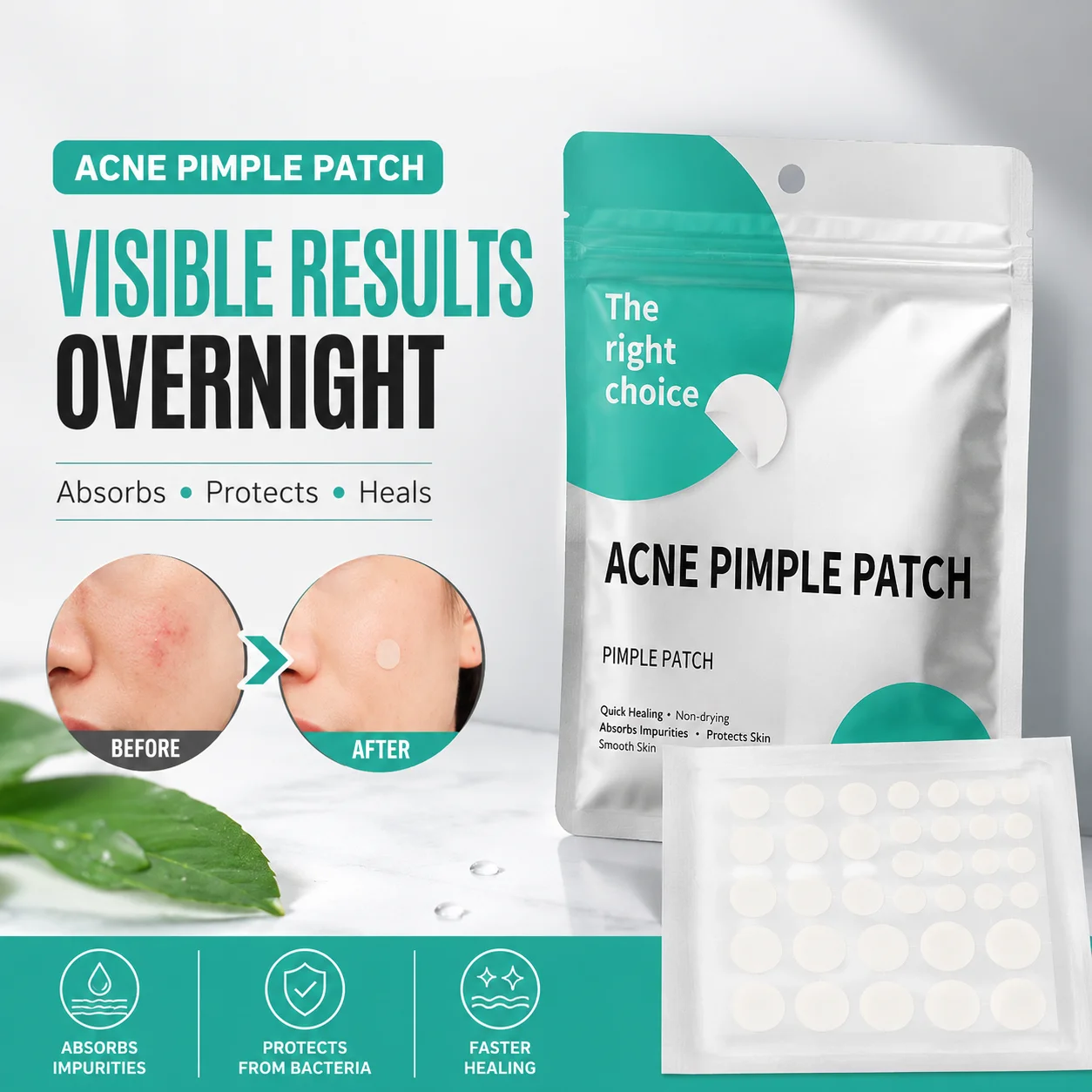 Salicylic Acid Acne Pimple Patch 30pcs Invisible Spot Treatment Stickers Blemish Concealing Patch