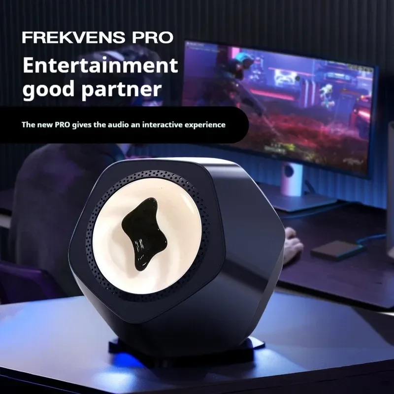 Frekvens New Pro Magnetic Fluid Bluetooth Speaker Interaction Ultra Low Frequency Rhythm Magnetic Fluid Creative Gift Sound Box