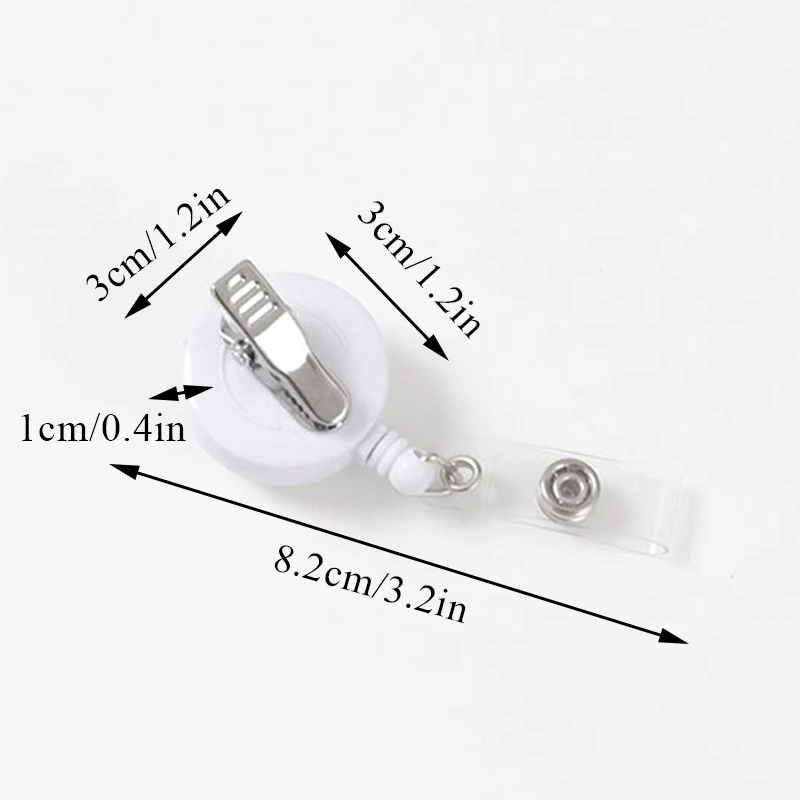 Marble Nurse Doctor retrattile Badge Reel card Holder Work Card Easy Pull Buckle Work Name ID Card Badge Office Work Card Clip