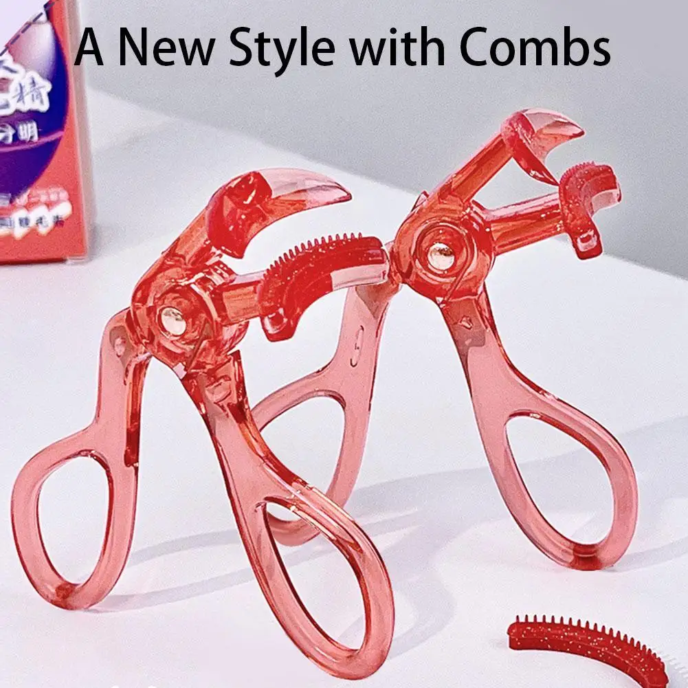 Eyelash Curler Makeup Tool With Comb Teeth Ladies Eyelash Curler Makeup Tools