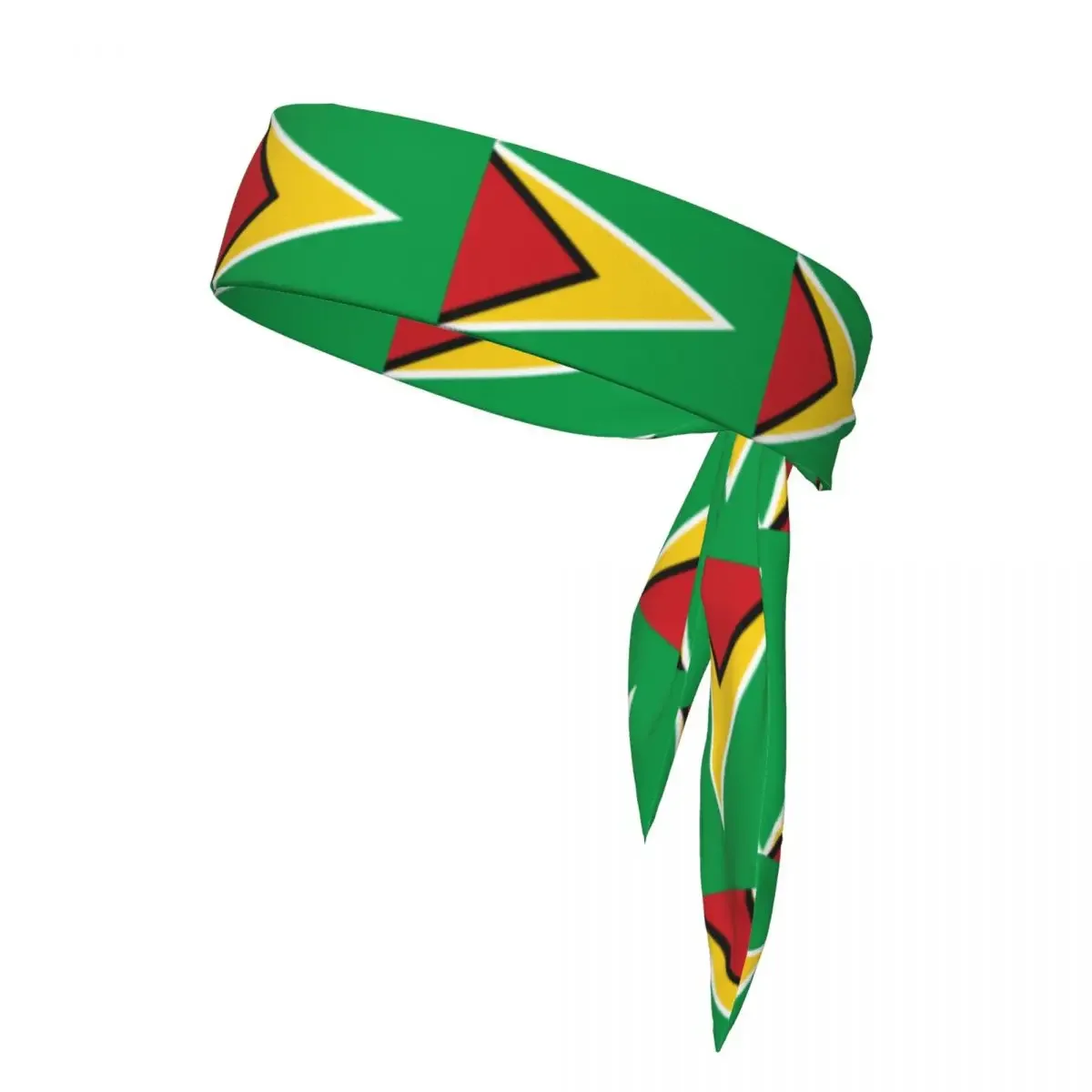 

Guyana Flag Head Tie Sports Headband Athlete Sweatbands Head Wrap For Working Out Running Yoga