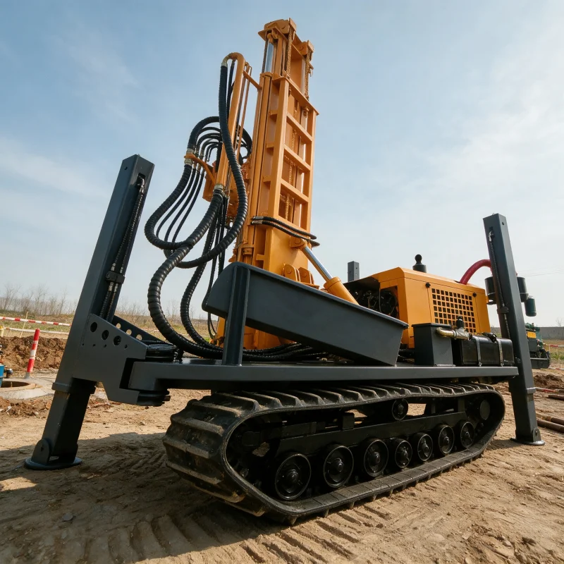 Customized Mobile Hydraulic DTH Pneumatic Crawler 160M 300M Precise Position Rapid Drilling Water Well Drilling Rig Machine