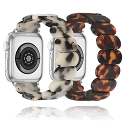 Resin Strap for Apple Watch Band 49mm 44mm 40mm 45mm 46mm 42mm 41mm Wrist Band Bracelet for IWatch Series 10 9 8 7 6 5 SE Ultra