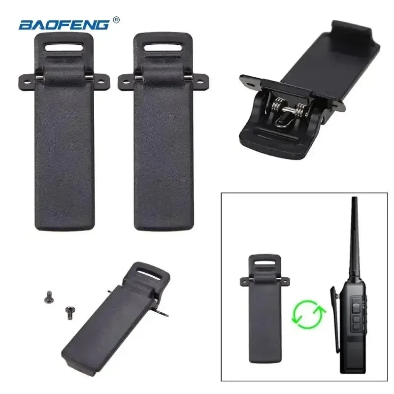 10 Stuks Radio Riemclip Vervanging Walkie Talkie Riemclip voor Baofeng UV-5R UV-5Ra UV-5Rb UV-5Rc UV-5Rd UV-5Re Twee Manier radio