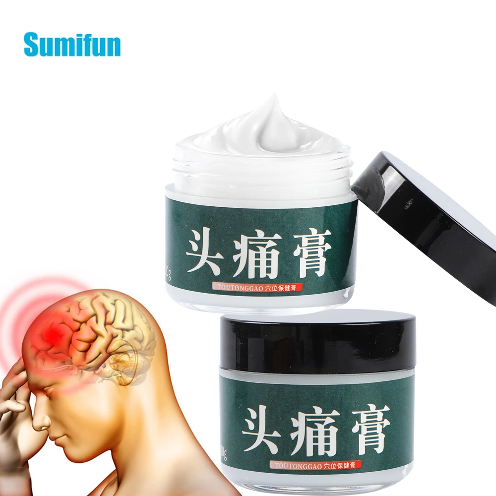 

1pc Headache Relief Cream Migraine Treatment for Relax Nerve Soothing Pain Dizziness Refreshing Medical Ointment