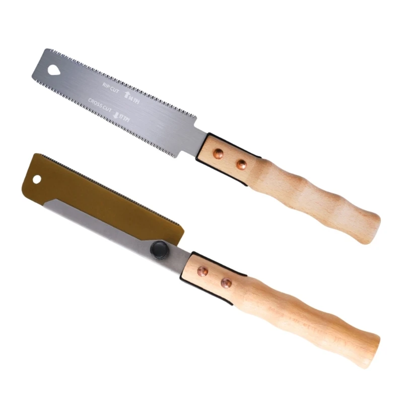 Japanese Double Sided Back Nonslip Wooden Handle Hand Tool for Woodworking Precise Cutting Projects