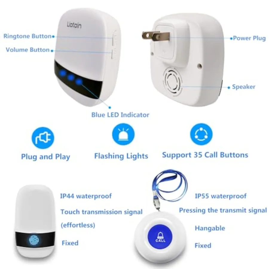 Wireless nurse alarm and SOS button