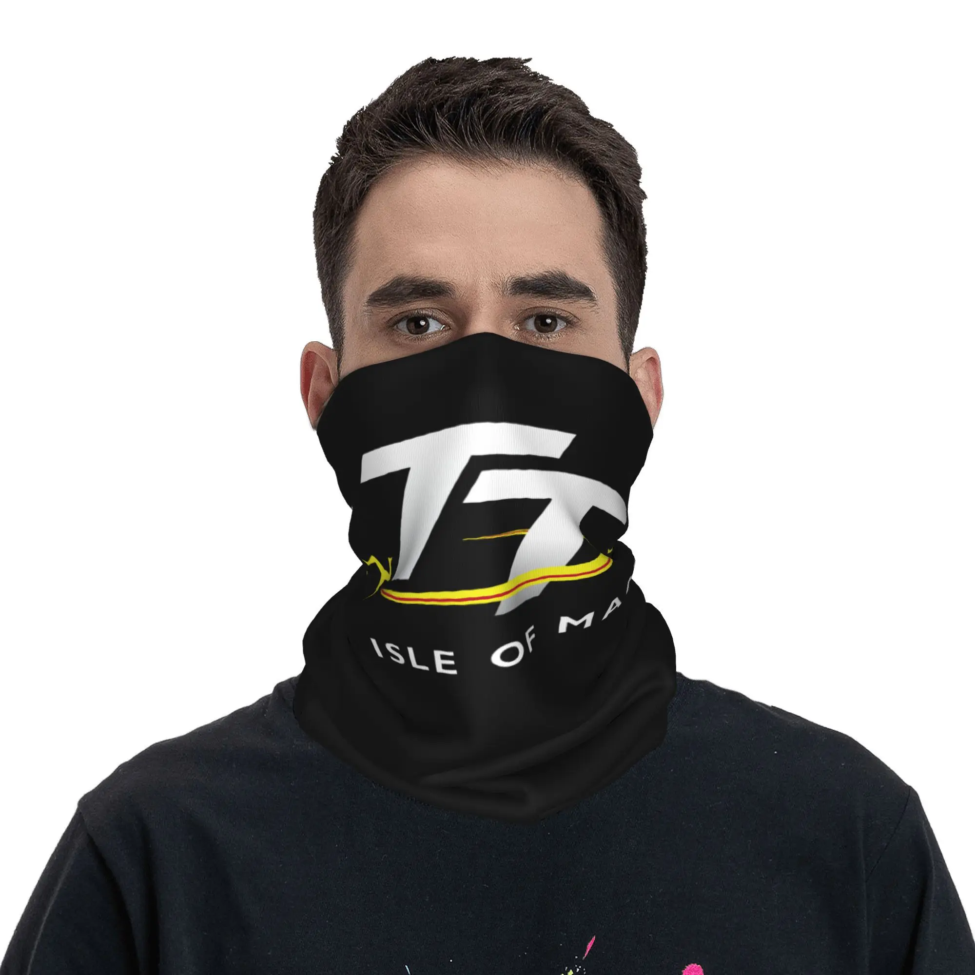Custom Motorcycle Sport Isle of Man TT Races Winter Headband Neck Warmer Men Women Hiking Tube Scarf  Face Bandana Gaiter
