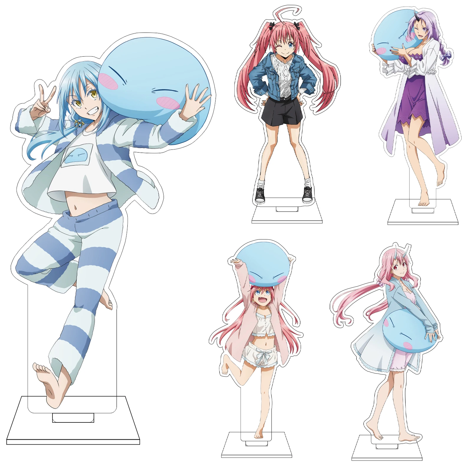 16CM Anime Rimuru Tempest Diablo shuna Shizue Izawa Cosplay Acrylic Figure Stand Plate Ornaments Gifts