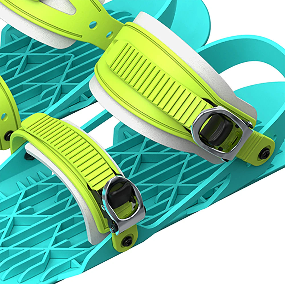 New Snowboard Straps Colorful Ratchet Hardware Buckle Strap Metal Base Ski Boot Accessories with Screws and Ratchet Ladder