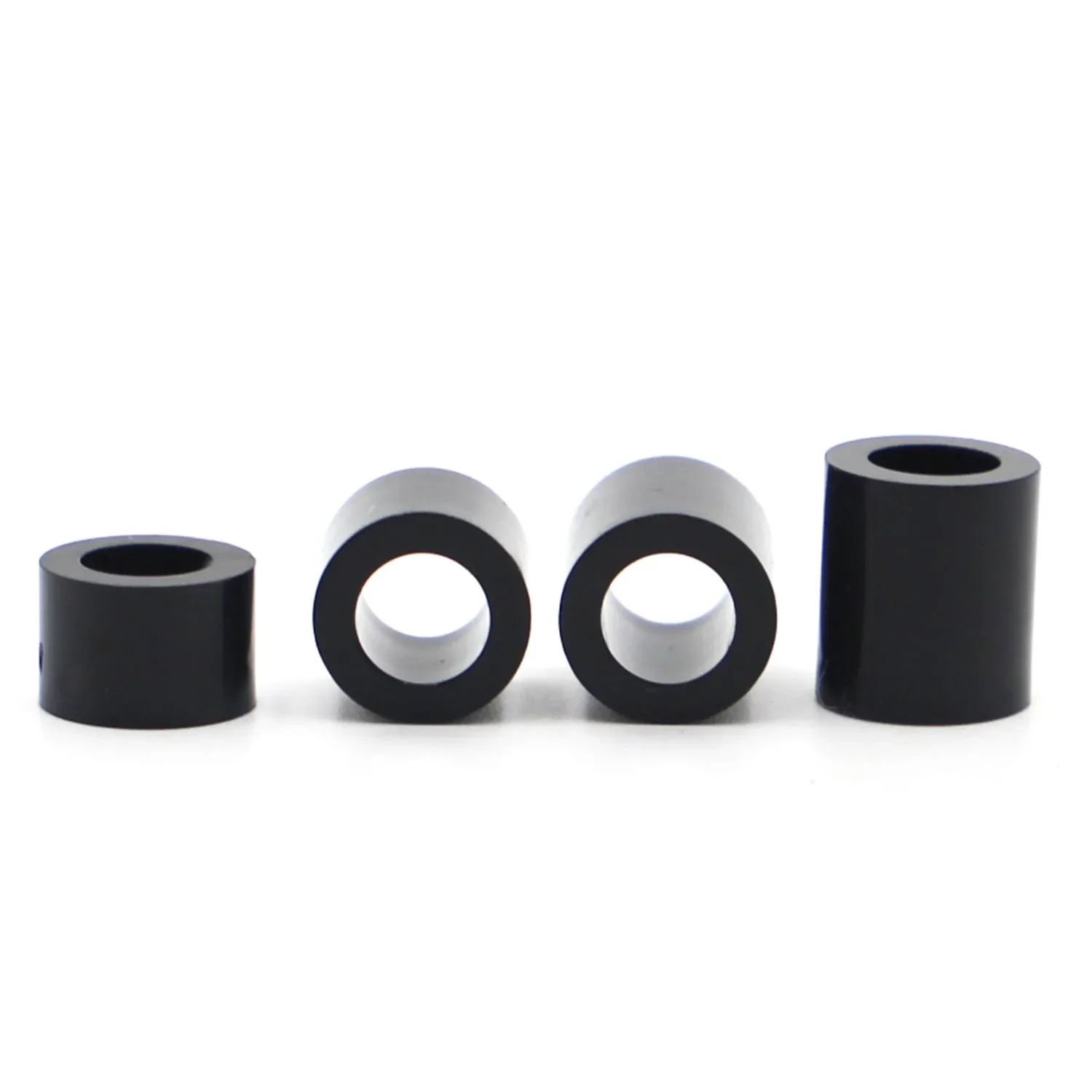 10-50pcs M3 M4 M5 M6 M8 Black Nylon ABS Round Hollow Non-Threaded Column Washer Standoff Spacer