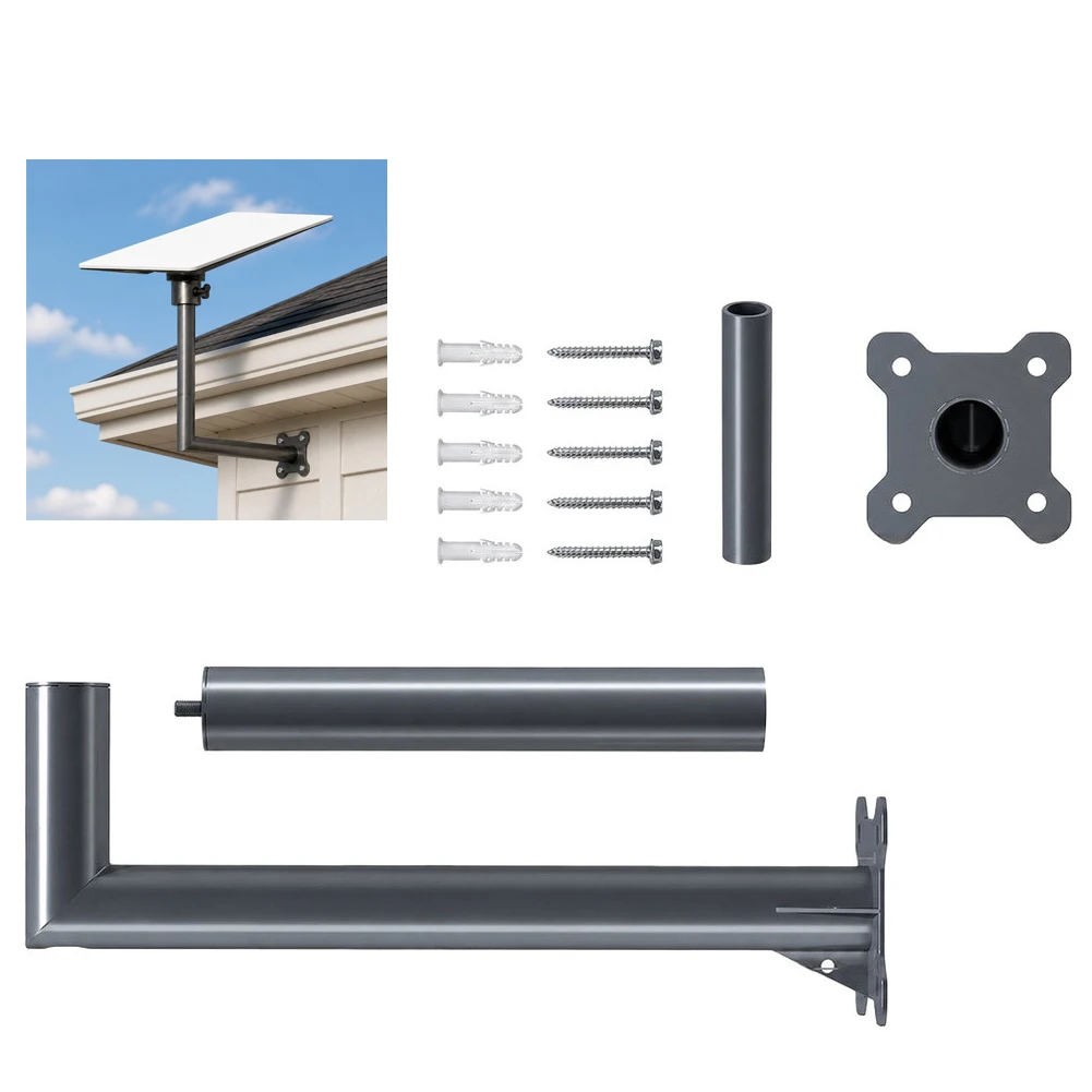 Extended L-Type Wall For Eave Mount Bracket 360 Rotation For Starlink For V5 Automotive Modification Parts