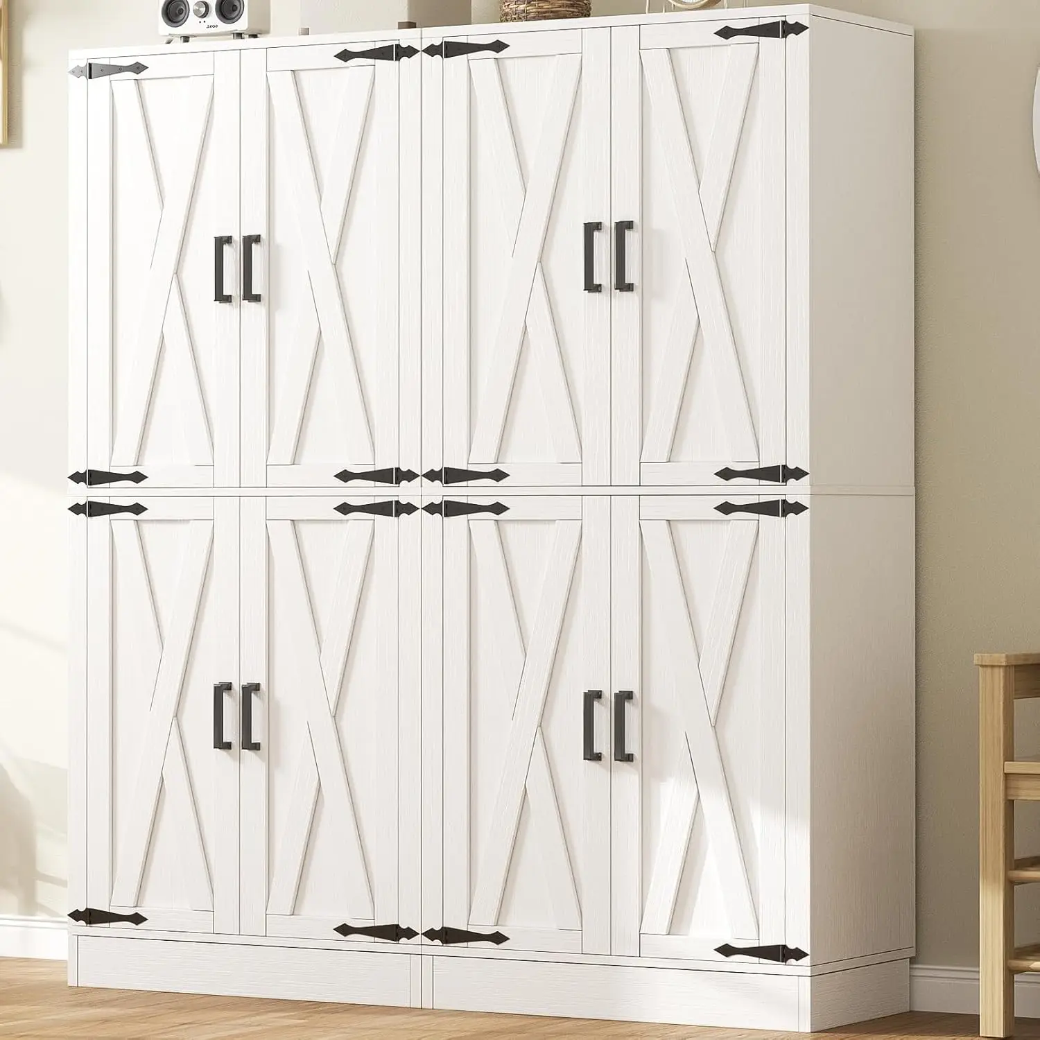 71" Tall Pantry Cabinet with Adjustable Shelves and 2 Drawers, Customized