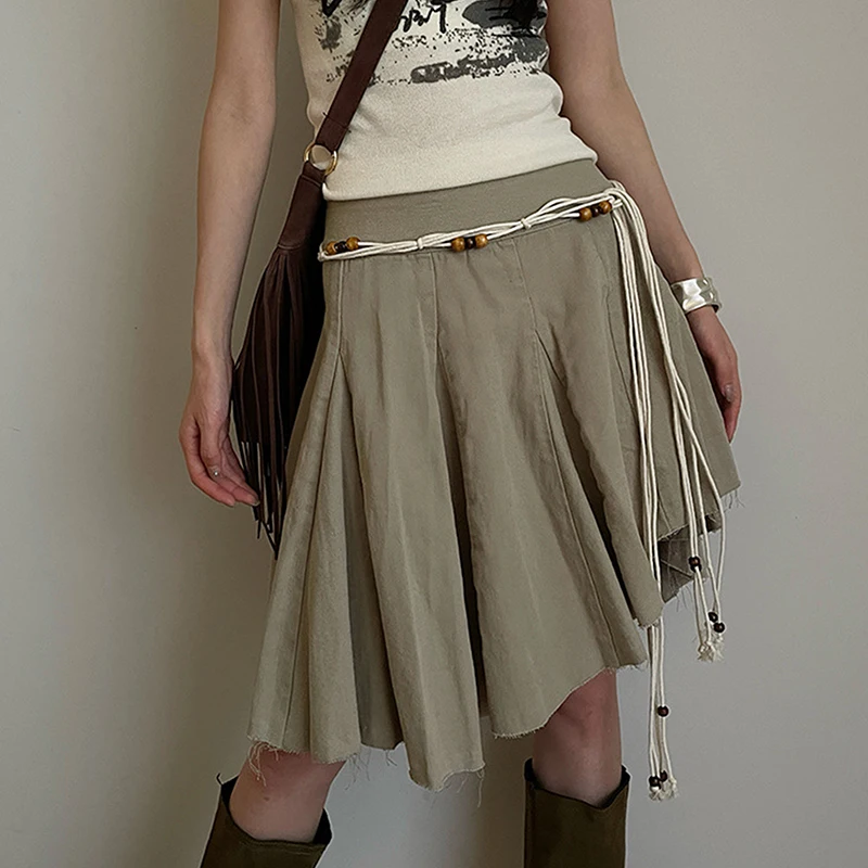 Rantai Pinggang Tenun Boho Modis untuk Wanita; Sabuk Gaun Gaya Etnik; Hadiah Bergaya dan Aksesori Pakaian.