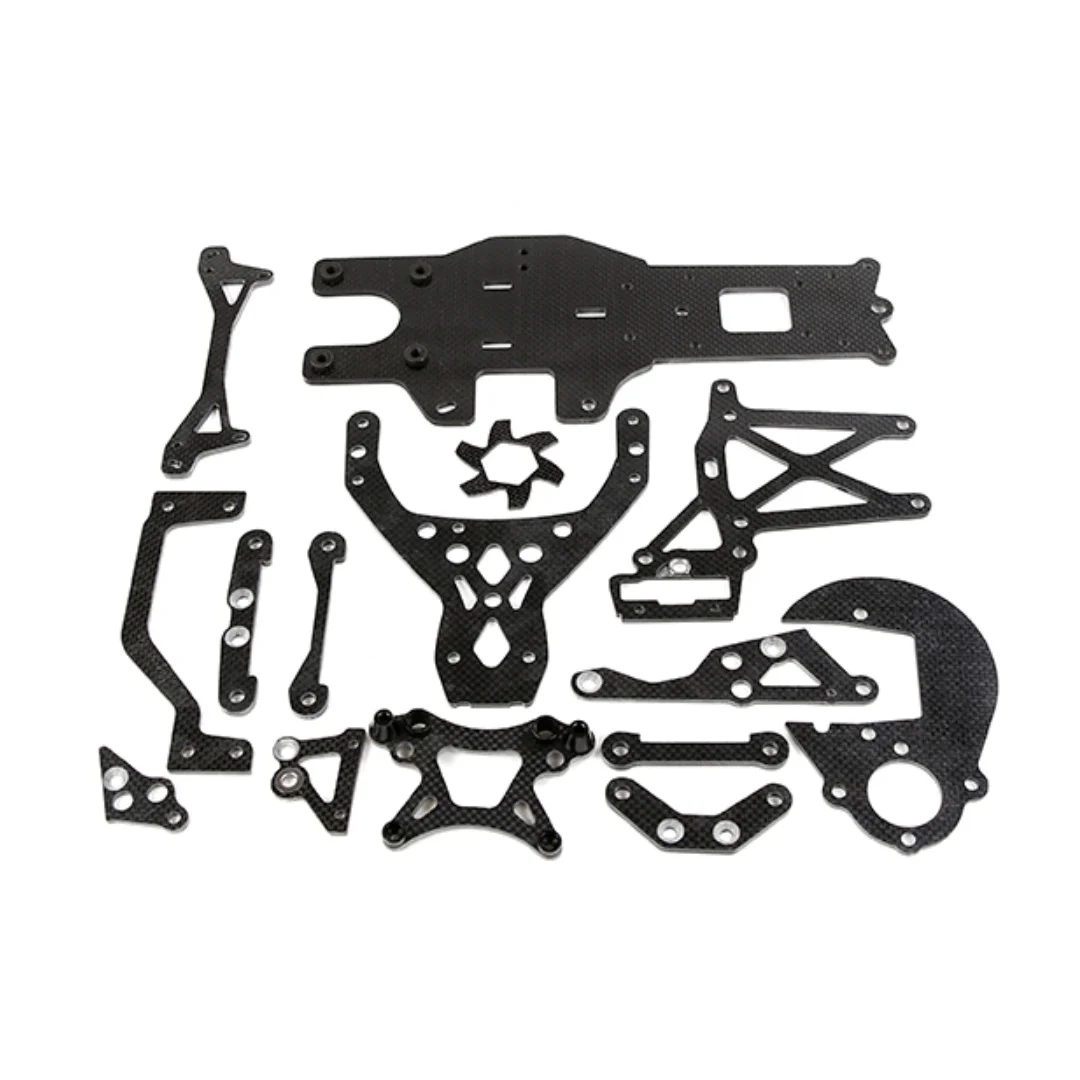 Kit de peças atualizadas do chassi da torre de choque de fibra de carbono para HPI Baja 5B 5T 5SC
