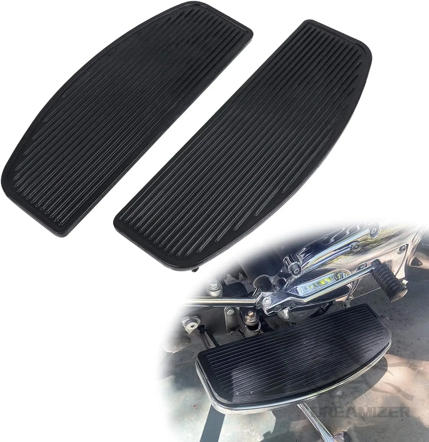 

Motorcycle Rubber Rider Pad Front Footrest Foot Peg Rear Passenger Footboard For Harley Davidson Touring Softail Street Glide