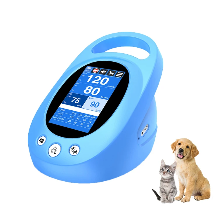 Touch Screen Vet Pets Equipment Animal Dogs Cat BP Monitor Veterinary Doppler Blood Pressure