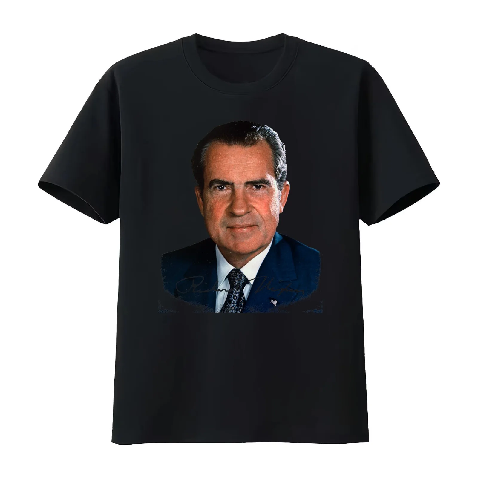 Richard Nixon T-Shirt Summer Casual Cotton Tee Oversized Streetwear Tops Vintage Graphic Print Loose Fit Short Sleeve