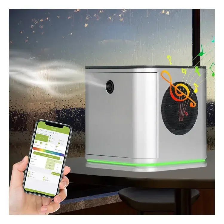 Bluetooth Music LED Light Metal Home Hotel Waterless Air Scent Machine Smart App Remote Control Electric Aroma Diffuser