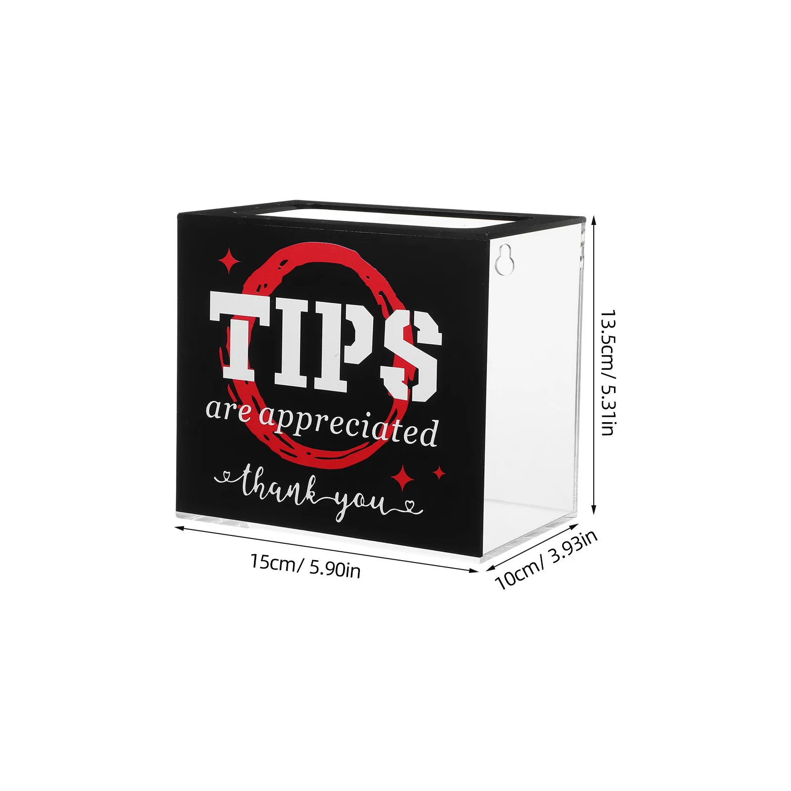 صندوق تبرع شفاف من الأكريليك لنصائح جرة المال بار مطعم نادل مجموعة الخيرية صندوق الاقتراحات