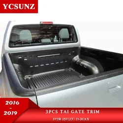 Textured Black Tail Gate Trim Over Rail Load Bed Liner For Isuzu Dmax D-max 2016 2017 2018 2019 Pickup Truck Car Accessories