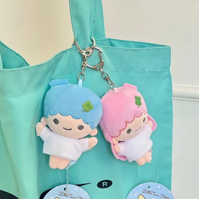 متوفر في المخزون الأصلي التوأم ستار حقيبة اليابانية لطيف أفخم قلادة الطعم القديم لطيف دمية الحلي مفتاح سلسلة الحلي هدية #2