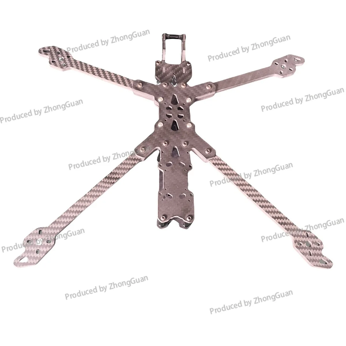 7.5‑10 Inch Carbon Fiber FPV Drone Frame, RC Multirotor Quadcopter Frame Replacement Part