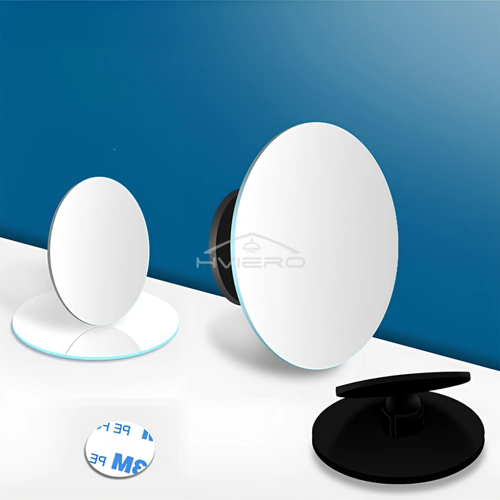 1X 360 Degree HD Blind Spot Mirror Adjustable Car Rearview Convex Reverse Wide Angle Vehicle Parking Rimless S Auto Accessories