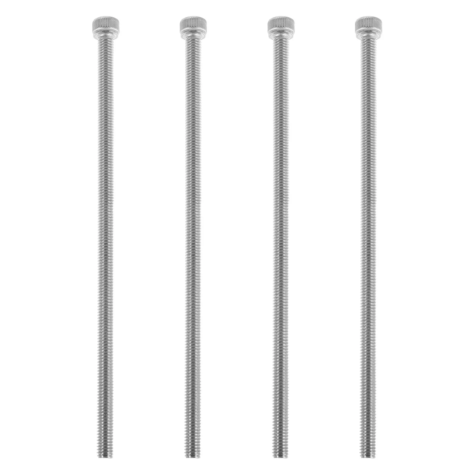 Image of 4 Stück Fahrradlenkererhöhung Lange Schrauben M6x150mm Edelstahl Fahrradvorbau-Schrauben Fahrradlenkererhöhung Einstellungs-Hardware