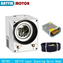 Fiber Laser Scanning Galvo Head RC1001 SG7110 1064nm With Red Pointer Dot For Fiber Metal Marking Machine