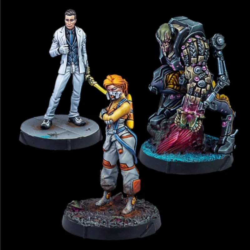 25mm Base Diecast Resin Assembled Model Kit War Game Chess Dire Foes Mission Pack Unassembled and Unpainted