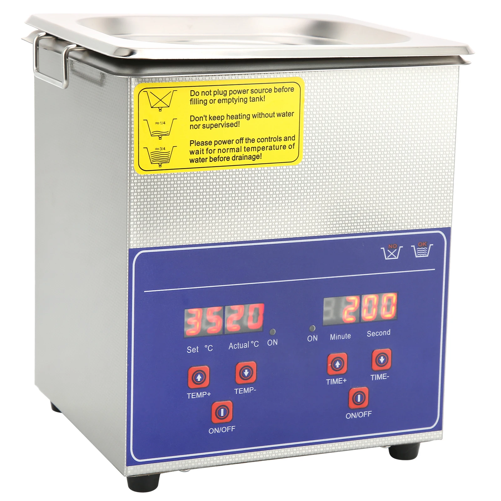 2L 산업용 초음파 세척기 디지털 히터 타이머 초음파 세척기 스테인리스 스틸 세척 장비