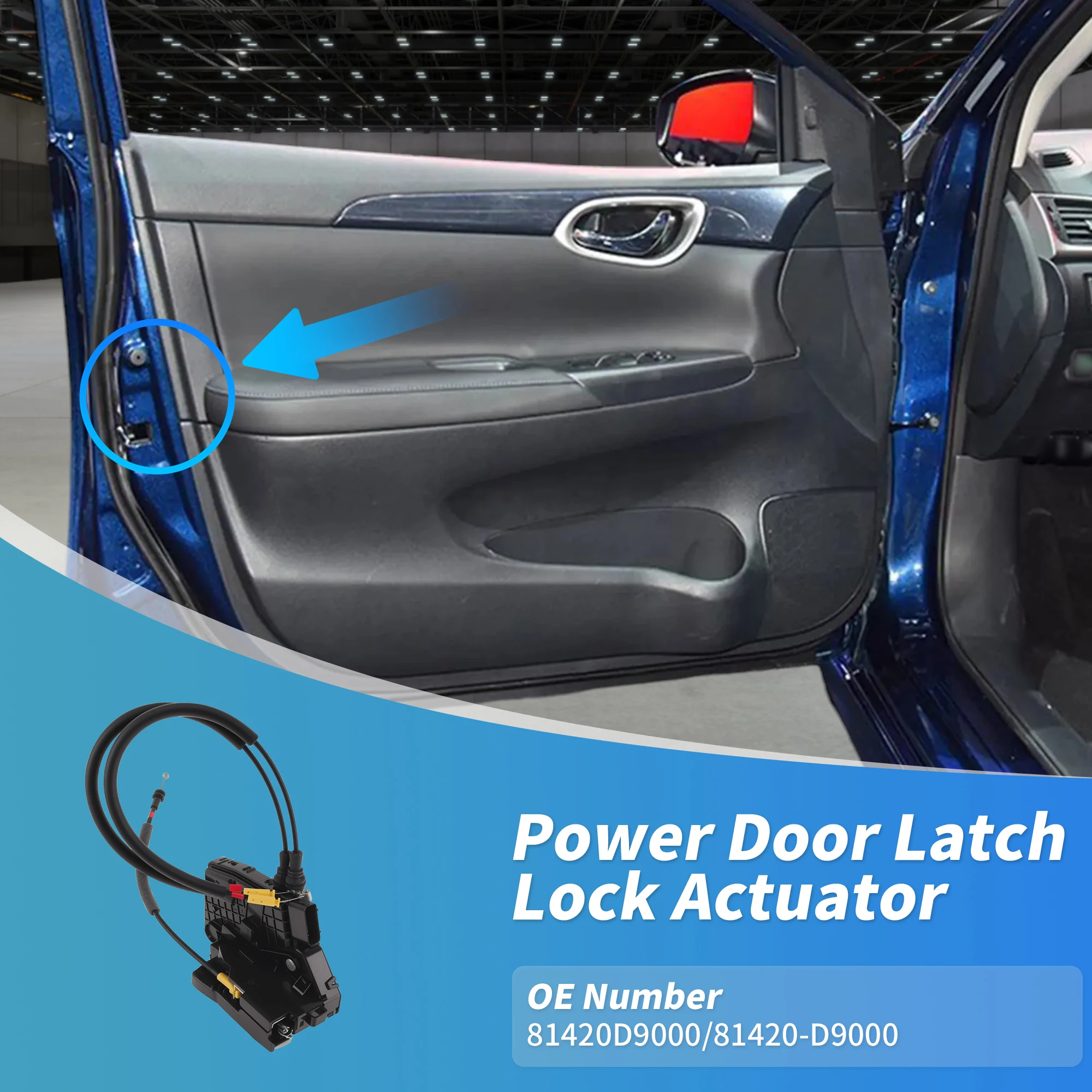 

UXCELL 81420D9000 Rear Passenger Side Power Door Lock Actuator for Kia Sportage 17-22