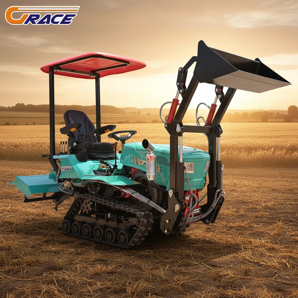 Customize Durable Crawler Tractor Suitable For Wetland Paddy Field And Mountainous Terrain