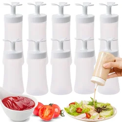 Condiment Squeeze Bottles Sauce Dispenser Container Salad Dressing Ketchup Storage Jar BBQ Mustard Plastic Bottle Kitchen Tools