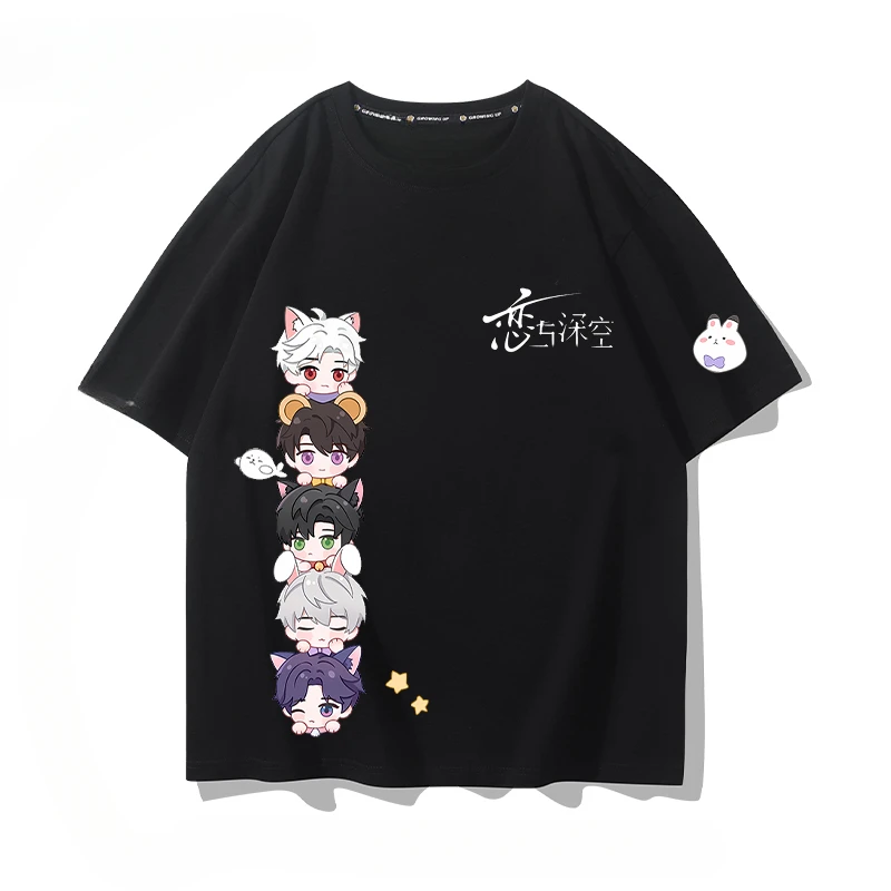 

Hot Game Love and Deepspace Caleb Xavier Sylus Short Sleeve T Shirt Women Men Aesthetic Graphics Tshirt Cotton Tees Streetwear