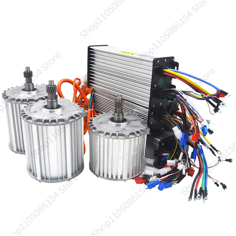 

Электродвигатель для трицикла 60В 2500Вт, синхронный, с постоянными магнитами, синусоидальный, векторный, высокоскоростной контроллер для четырехколесного транспорта