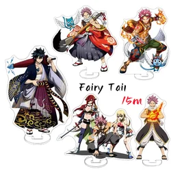 Anime FAIRY TAIL 100 YEARS QUEST Acrylic Stand Action Figure Natsu Toy PVC Fairy Tail Desktop Standing Sign Model key chain