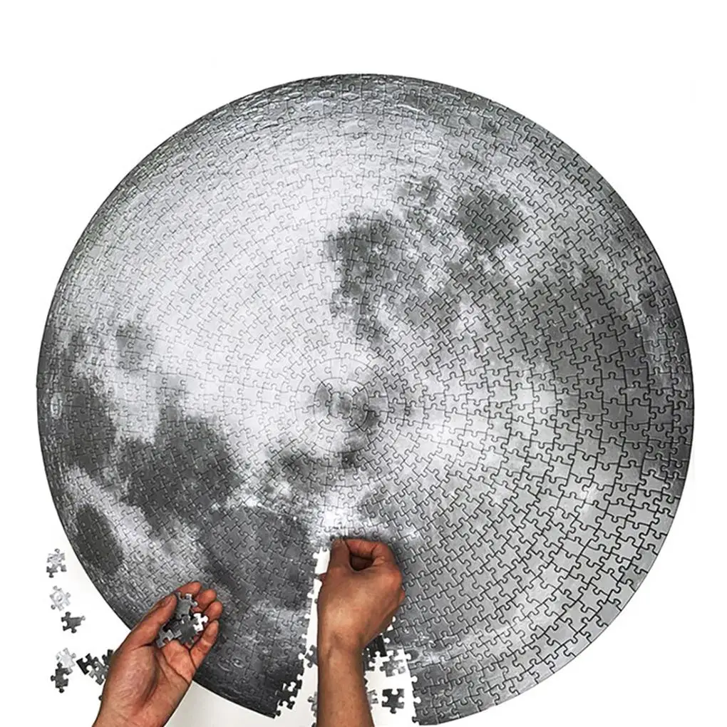 

1000 Pieces Puzzle Home Interesting Playing Prop Interactive Toys Moon Puzzles Educational Plaything Festival Gift