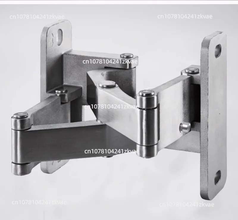 Stainless Steel Fire Pipe Two-Dimensional Adjustable Dry Hanging Stone Hinge Concealed Door