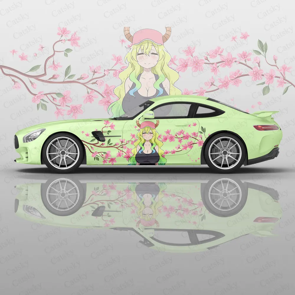 Quetzalcoatl - Kobayashi-san Chi no Maid Dragon Car Body Stickers Anime Itasha Car Side Decal Sticker Car Body Sticker