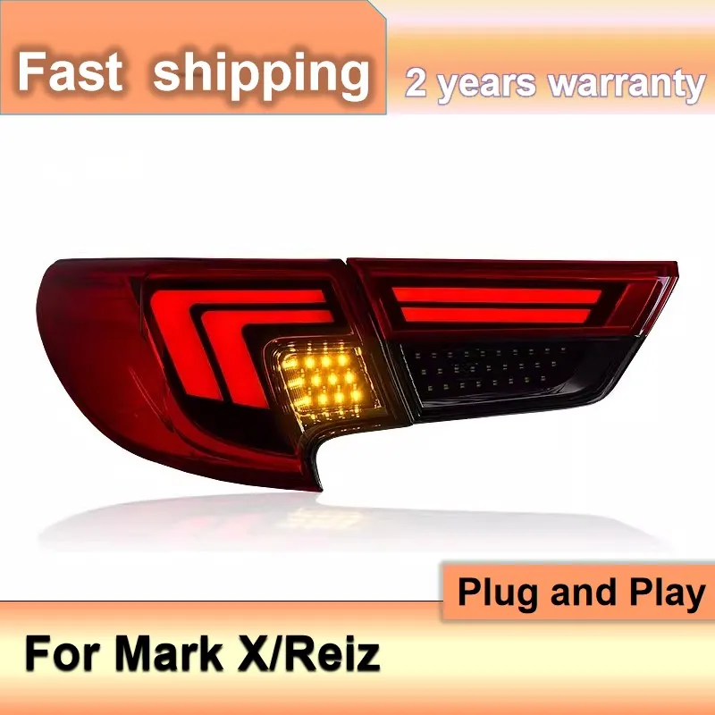 اكسسوارات السيارات لتويوتا مارك X الذيل ضوء 2013-2017 ريز الضوء الخلفي DRL الضباب الفرامل بدوره إشارة عكس