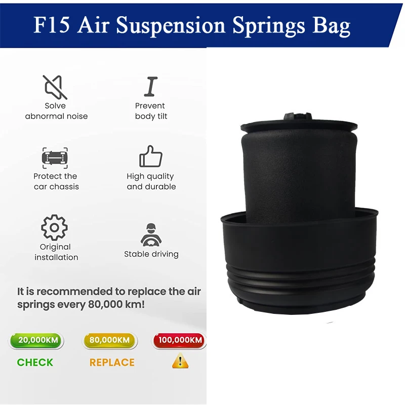 Tech Master  F15 F85 X5 X6 F16 Rear Air Suspension Spring Bags 2013-2017 12 Months Warranty 37126795013 Air Suspension Struts