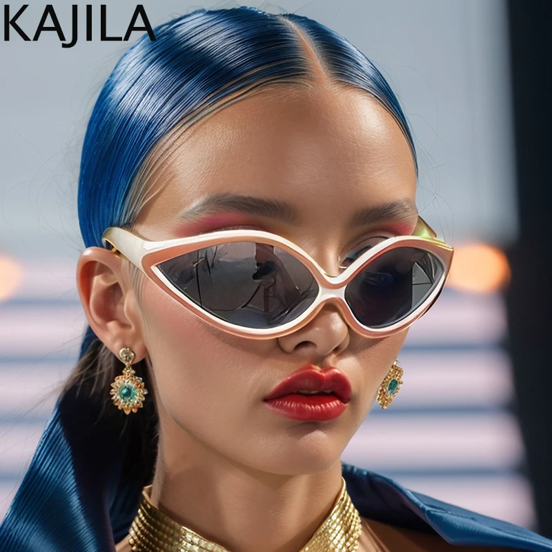 

Sexy Small Cat Eye Punk Sunglasses Women 2024 Luxury Brand Retro 2000's Sun Glasses For Ladies Steampunk Eyewear Shades UV400