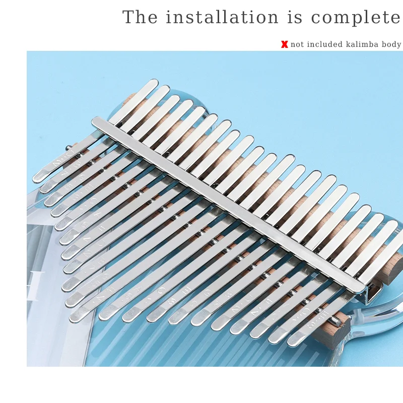 8 17 21 Tasten Kalimba Zubehör Tasten Zinken Daumenklavier Brücke Ersatzteile Selbstgemachte Musikinstrumente Kalimba – Detail 5