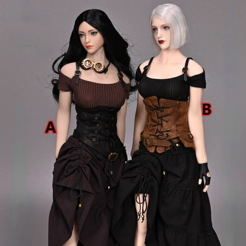 

SA012 SA Toys 1/6 Scale Model Female Vintage Steampunk Gothic Clothes Suit for 12 Inch TBLeague Action Figure Dolls Toys Fans