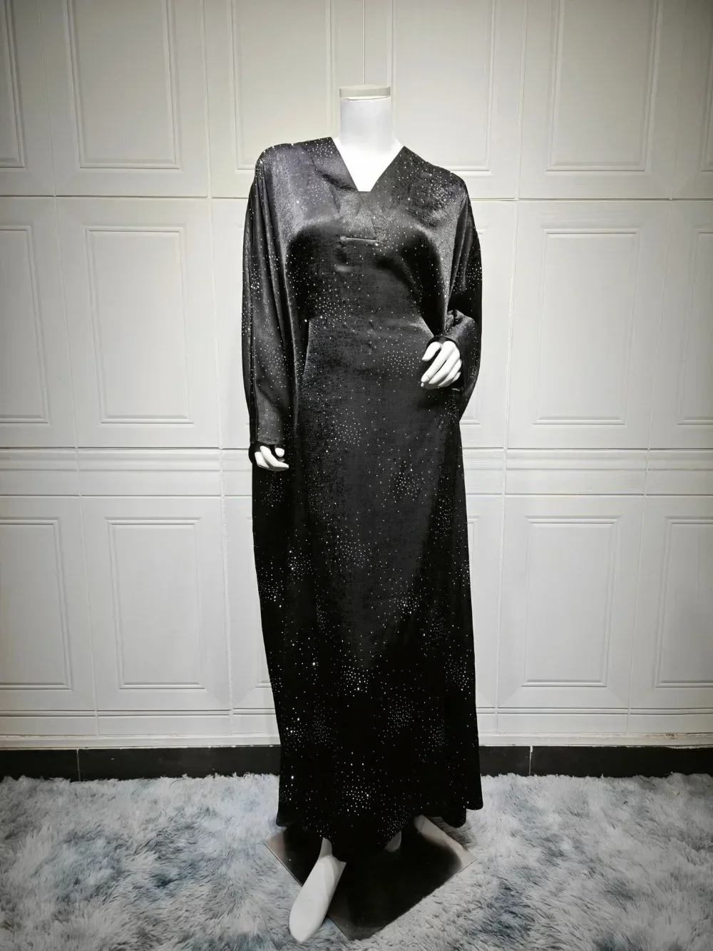 

Eid Muslim Abaya Women Diamond Dress Party Night Ramadan Arab Dubai Dresses Kaftan Long Robe Jalabiya 2025 Abaya Dress